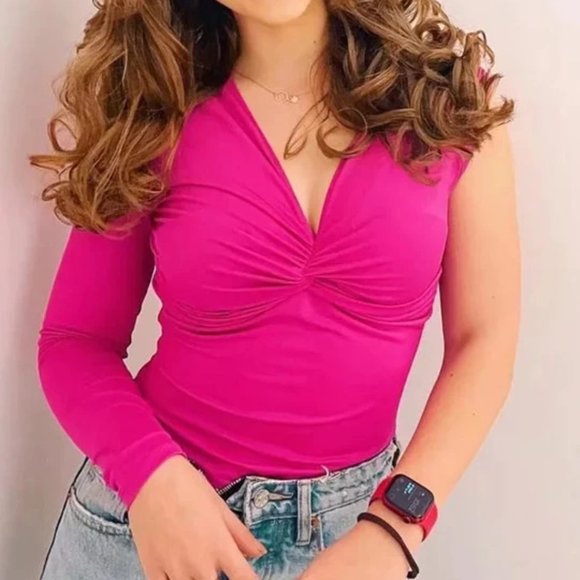 🆕 ZARA KNOTTED BODYSUIT VERY STRETCHY - Picture 7 of 11